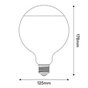 Ampoule LED Lucia G125 4.8W 806lm E27 2700K variable – blanc – photo 3