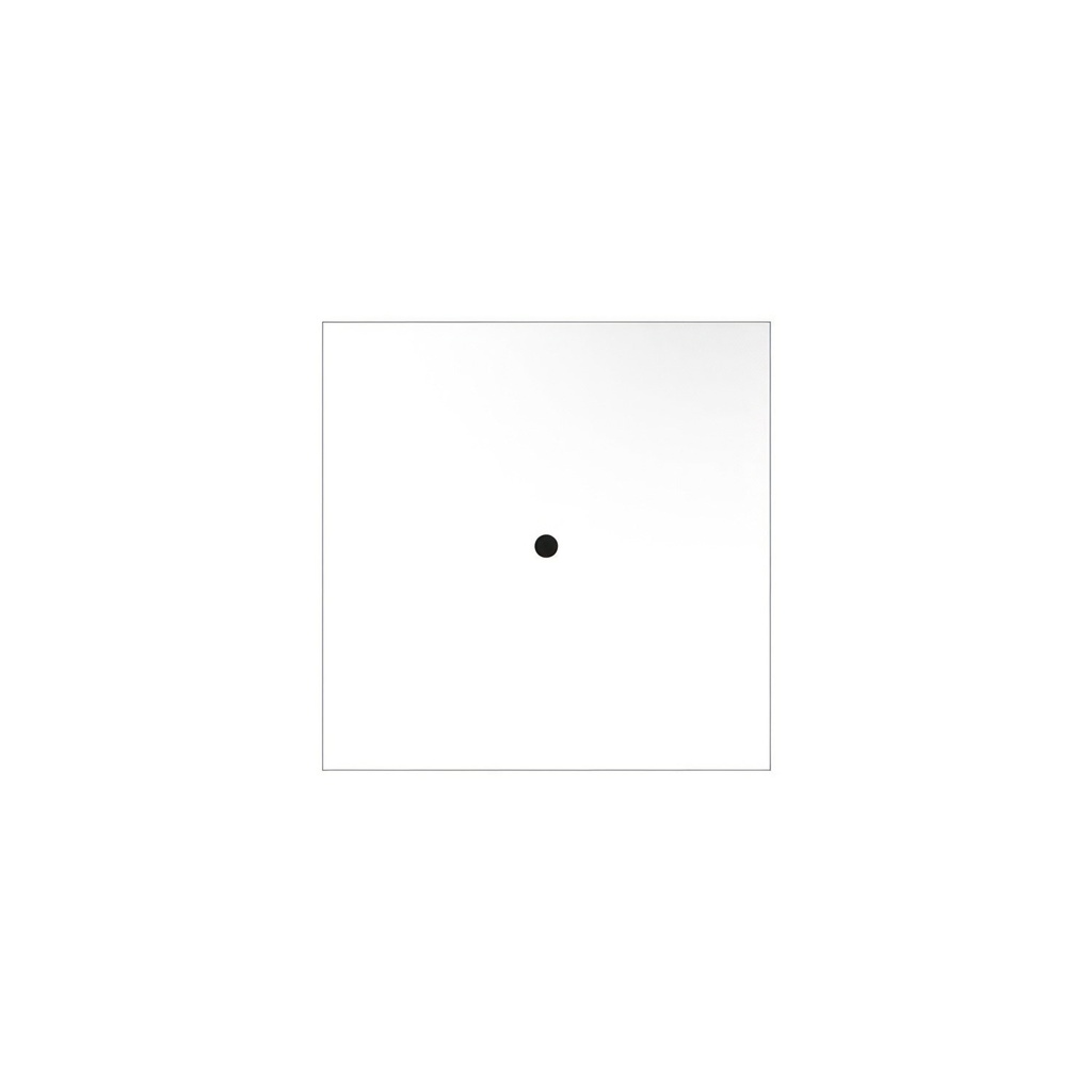 Rose-One square ceiling rose, 200 mm with 1 hole and 4 side holes – White, Matt white – photo 4
