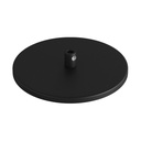 Flush-mounted ceiling rose with 1 central hole – Black – photo 3