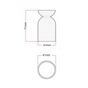 E27-Lampenfassungskit aus recyceltem Kunststoff im 3D-Druck – Creme – Foto 6