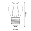 LED-Glühbirne Transparent Globetta G45 2W 136Lm E27 2700K – E08 – Foto 3