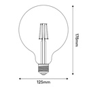 Lampadina LED Tattoo "Just Be Cool" G125 4.5W 470lm E27 2700K dimmerabile – foto 3