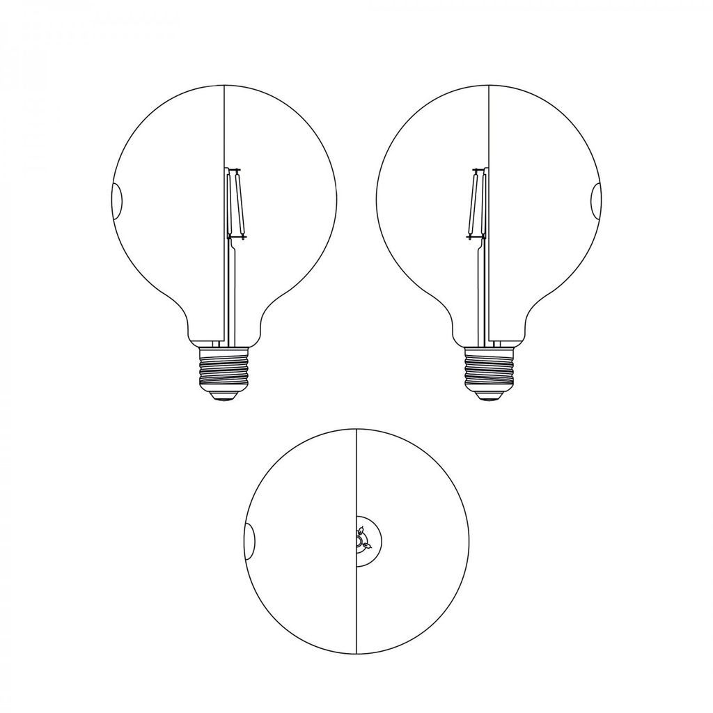 Ampoule LED Talia G125 4.8W 806Lm E27 2700K dimmable – Blanc – photo 3