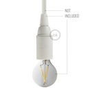 Kit portalampada E14 in termoplastica – Bianco – foto 2