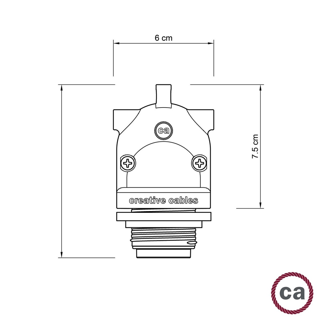 Eiva-2 – Außenfassung mit Doppelausgang E27 IP65 für Modulair-System – Weiß – Foto 12