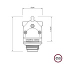 Eiva-2 – Außenfassung mit Doppelausgang E27 IP65 für Modulair-System – Weiß – Foto 12