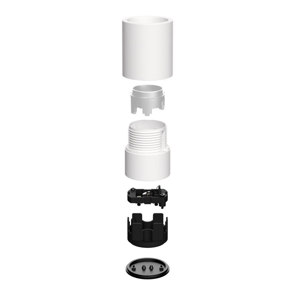 Portalampada E27 da parete o soffitto - Waterproof IP44 – Bianco – foto 4