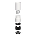 Portalampada E27 da parete o soffitto - Waterproof IP44 – Bianco – foto 4