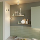 Metallisierte E27-Lampenfassung für Wand oder Decke – Chrom – Foto 2
