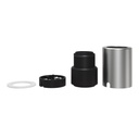 Metal Spostaluce E27 lamp holder for wall or ceiling installation – Brushed titanium – photo 2