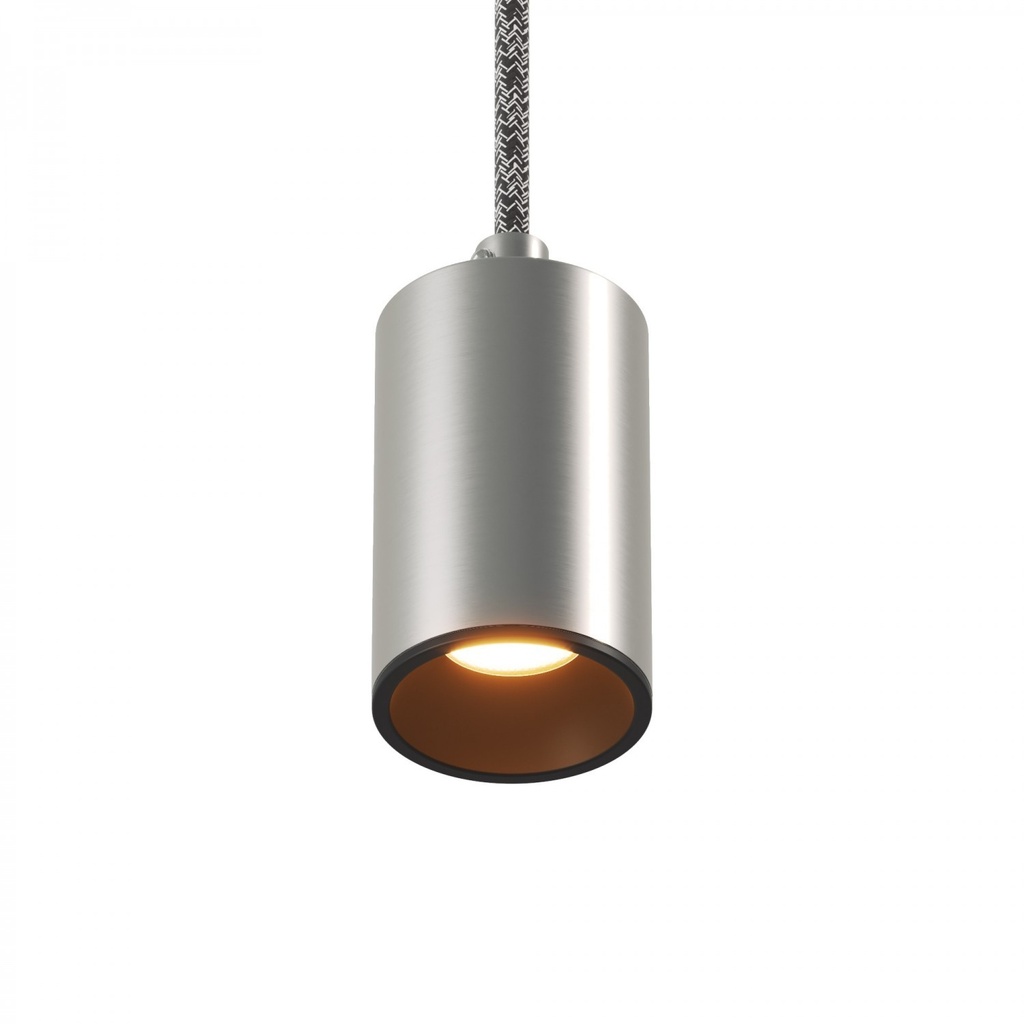 Faretto GU10 Spotlight LED Bispot con corpo in titanio satinato – Nero – foto 4