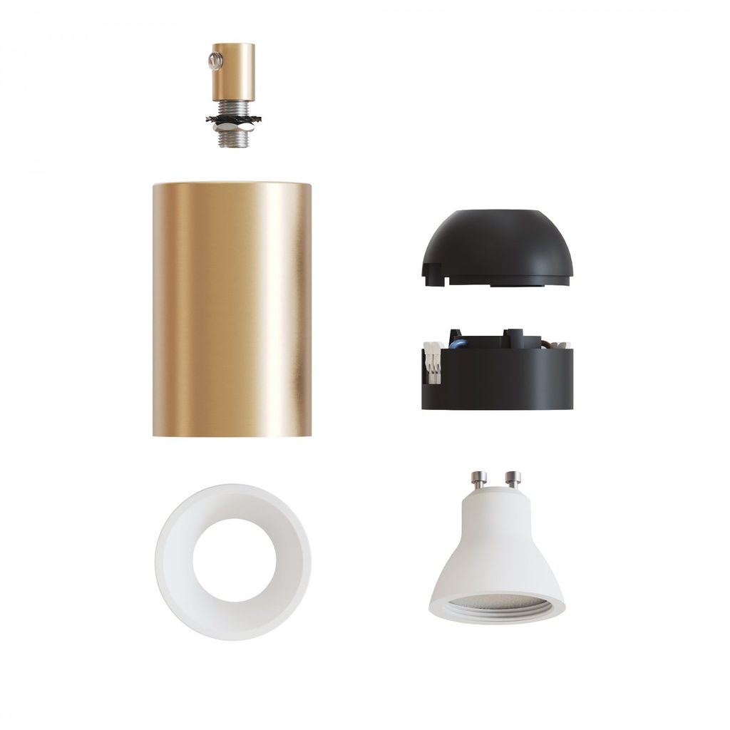 Faretto GU10 Spotlight LED Bispot, bronzo satinato 1