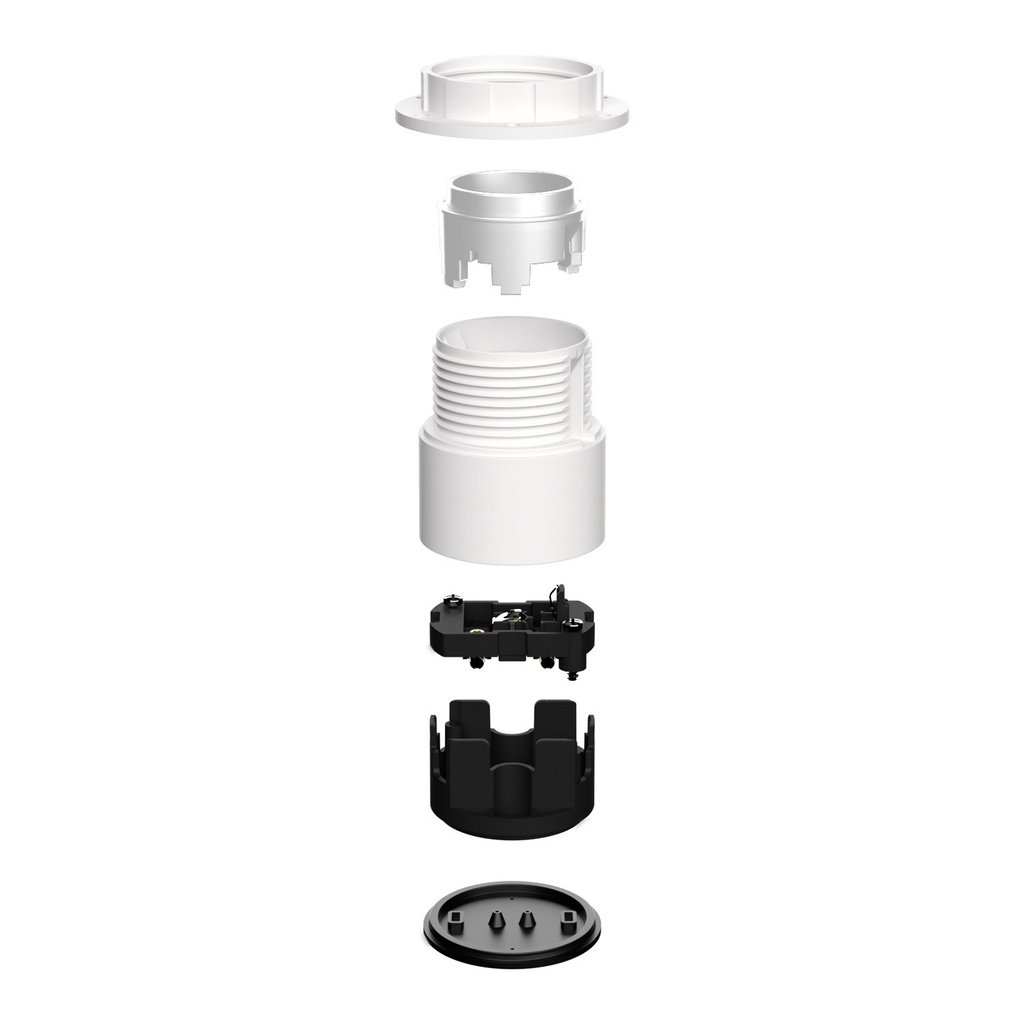 Portalampada E27 per paralume da parete o soffitto - Waterproof IP44 – Bianco – foto 4
