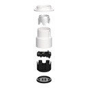 Portalampada E27 per paralume da parete o soffitto - Waterproof IP44 – Bianco – foto 4