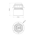 Portalampada E27 per paralume da parete o soffitto - Waterproof IP44 – Bianco – foto 5