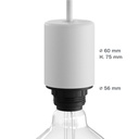 EIVA ELEGANT Außen-Lampenfassungs-Kit aus Silikon E27 IP65 für Lampenschirm – Modulair System – Weiß – Foto 12