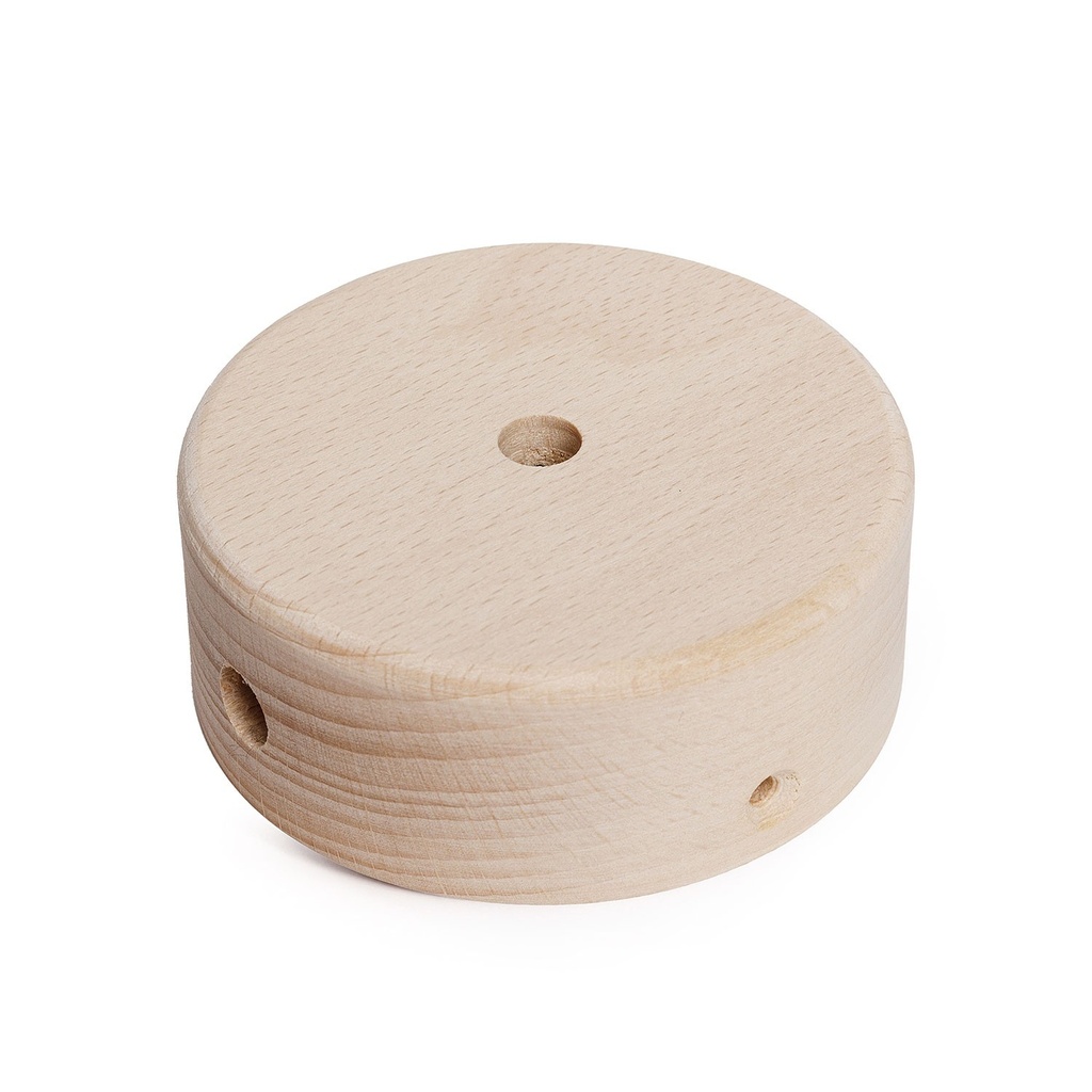 Kit Mini rosone cilindrico in legno a 1 foro centrale e 2 la 2