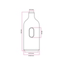 Silicone E27 lamp holder kit with switch and hidden cable clamps – white – photo 5