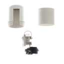 Kit portalampada E27 in termoplastica con interruttore – bianco – foto 3