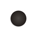 Round aluminium ceiling rose Ø 30 cm with mounting bracket and earth cable, 2 front cable entries – black, No side holes – photo 2