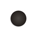 Round aluminium ceiling rose Ø 30 cm with mounting bracket and earth cable, with 4 front holes – Black, No side holes – photo 2