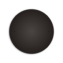 Rosace ronde en aluminium Ø 50 cm avec étrier et câble de terre, avec 2 trous frontaux – Noir, Aucun – photo 2