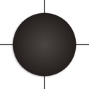Rosone rotondo in alluminio Ø 50 cm con staffa, 4 fori laterali – Nero – foto 2