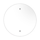 Round XXL Rose-One ceiling rose, 400 mm diameter, with 2 holes and 4 side holes – White, Matt white – photo 6