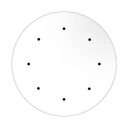 Round XXL Rose-One ceiling rose, diameter 400 mm with 8 holes and 4 side holes – White, Matt white – photo 6
