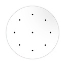 Round XXL Rose-One ceiling rose kit with 9 holes and 4 side holes, 400 mm – White, Matt white – photo 6