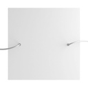 Rosone XXL Rose-One quadrato, 400 mm con 2 fori e 4 fori laterali – Bianco, Bianco opaco – foto 2