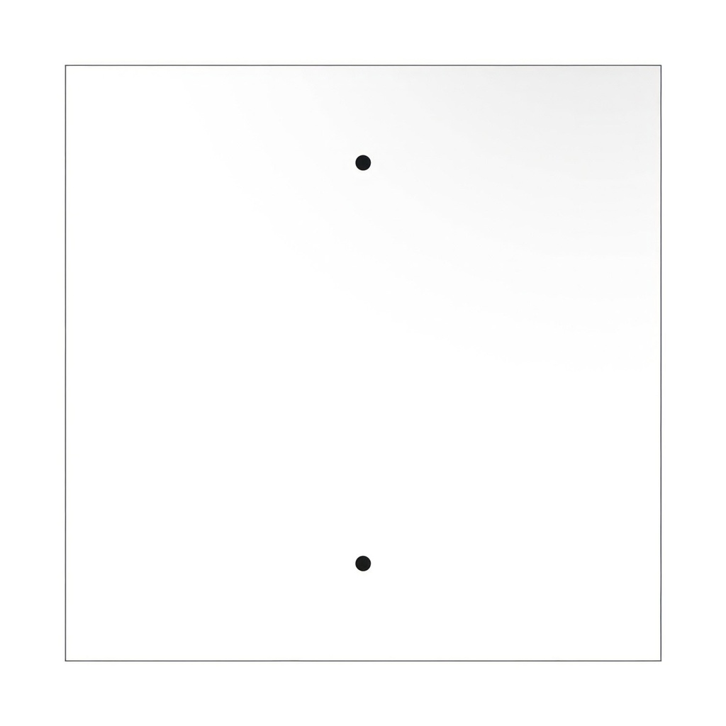 Rosone XXL Rose-One quadrato, 400 mm con 2 fori e 4 fori laterali – Bianco, Bianco opaco – foto 5