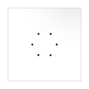 Square XXL Rose-One ceiling rose kit with 6 holes and 4 side holes, 400 mm – White, Matt white – photo 5