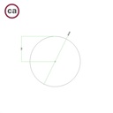 Rosace XXL Rose-One ronde, diamètre 400 mm avec 1 trou et 4 trous latéraux – Blanc, Blanc mat – photo 8