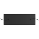 XXL Rose-One rectangular ceiling rose with 2 holes and 6 side holes, 675 x 225 mm – White, Matt black Dibond – photo 2