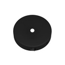 Mini metal cylindrical ceiling rose kit with switch – Black – photo 4