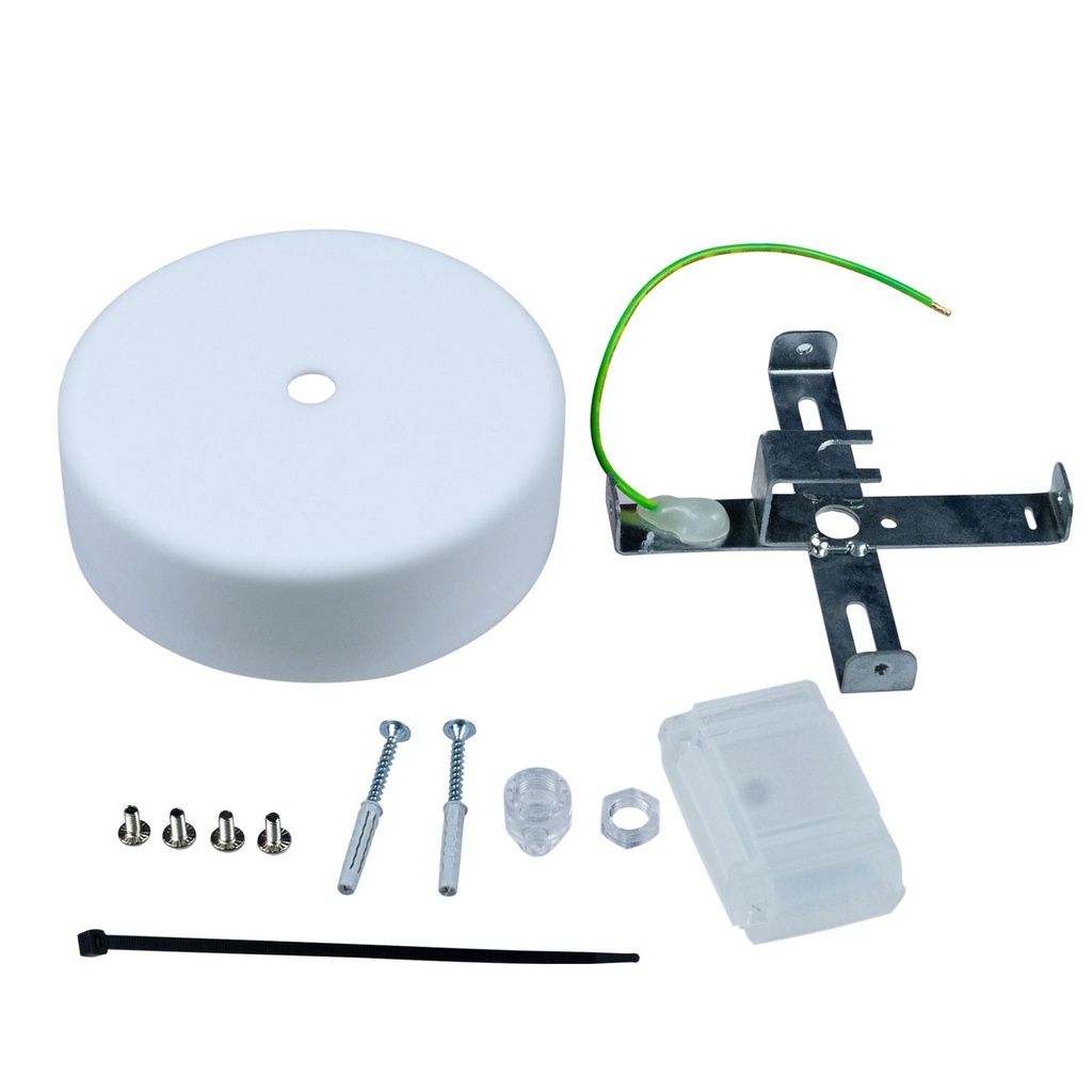 EIVA Baldachin-Kit zylindrisch für den Außenbereich IP65 aus Soft-Touch-Silikon – Modulair-System – Weiß – Foto 4