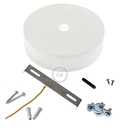 Wooden ceiling rose kit for XL cord – White – photo 2