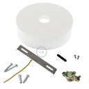 Kit rosace en bois pour cordon 2XL – Blanc – photo 2