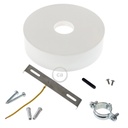Wooden ceiling rose kit for 3XL cord – White – photo 2