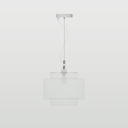 Kit rosace Ø 120 mm avec suspension en acier et équilibreur millimétrique – Blanc mat – photo 2