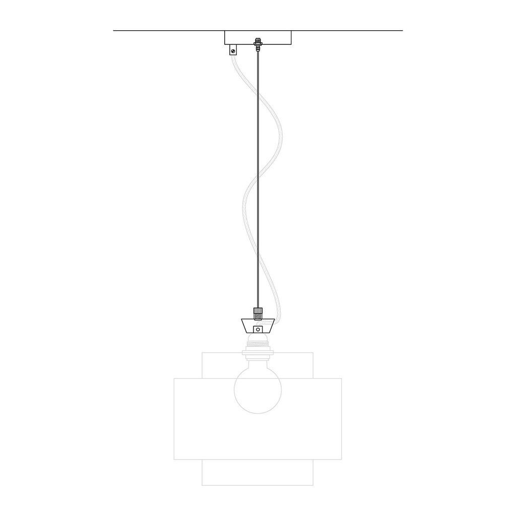 Kit rosace Ø 120 mm avec suspension en acier et équilibreur millimétrique – Blanc mat – photo 5
