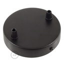 Kit rosace cylindrique en métal à 2 trous – Non, Noir, Conique – photo 2