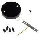 Kit rosace cylindrique en métal à 2 trous – Non, Noir, Conique – photo 4