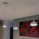 Rosace Rose-One ronde, diamètre 200 mm avec 3 trous et 4 trous latéraux – Blanc, Blanc mat – photo 9