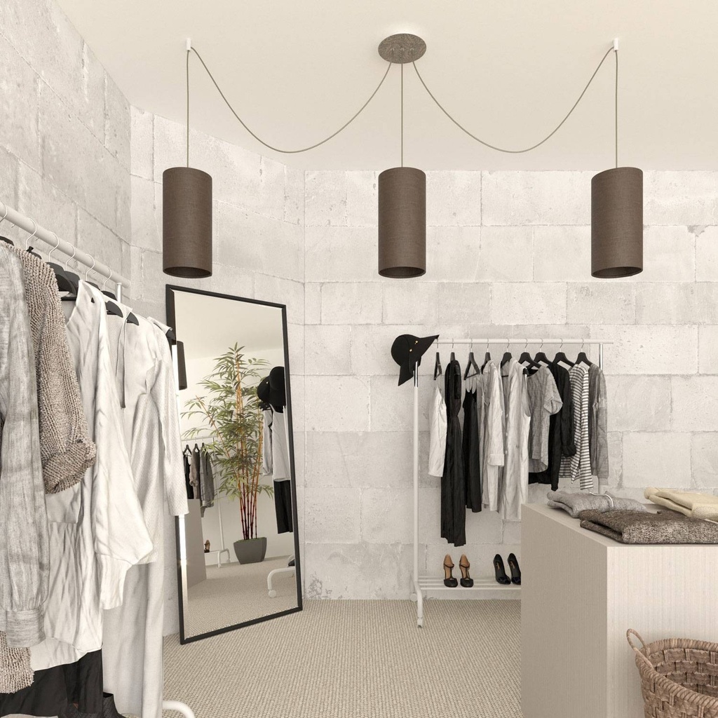 Rosace Rose-One ronde, diamètre 200 mm avec 3 trous en ligne et 4 trous latéraux – Blanc, Blanc mat – photo 4