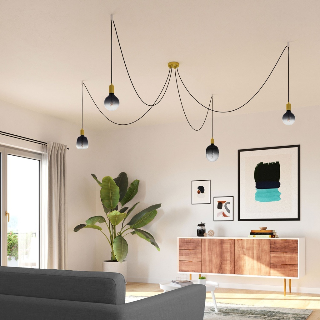 Dark Shadow LED light bulb Globe G125 Pastel line 105Lm Spiral filament 4.5W E27 1800K Dimmable – photo 3
