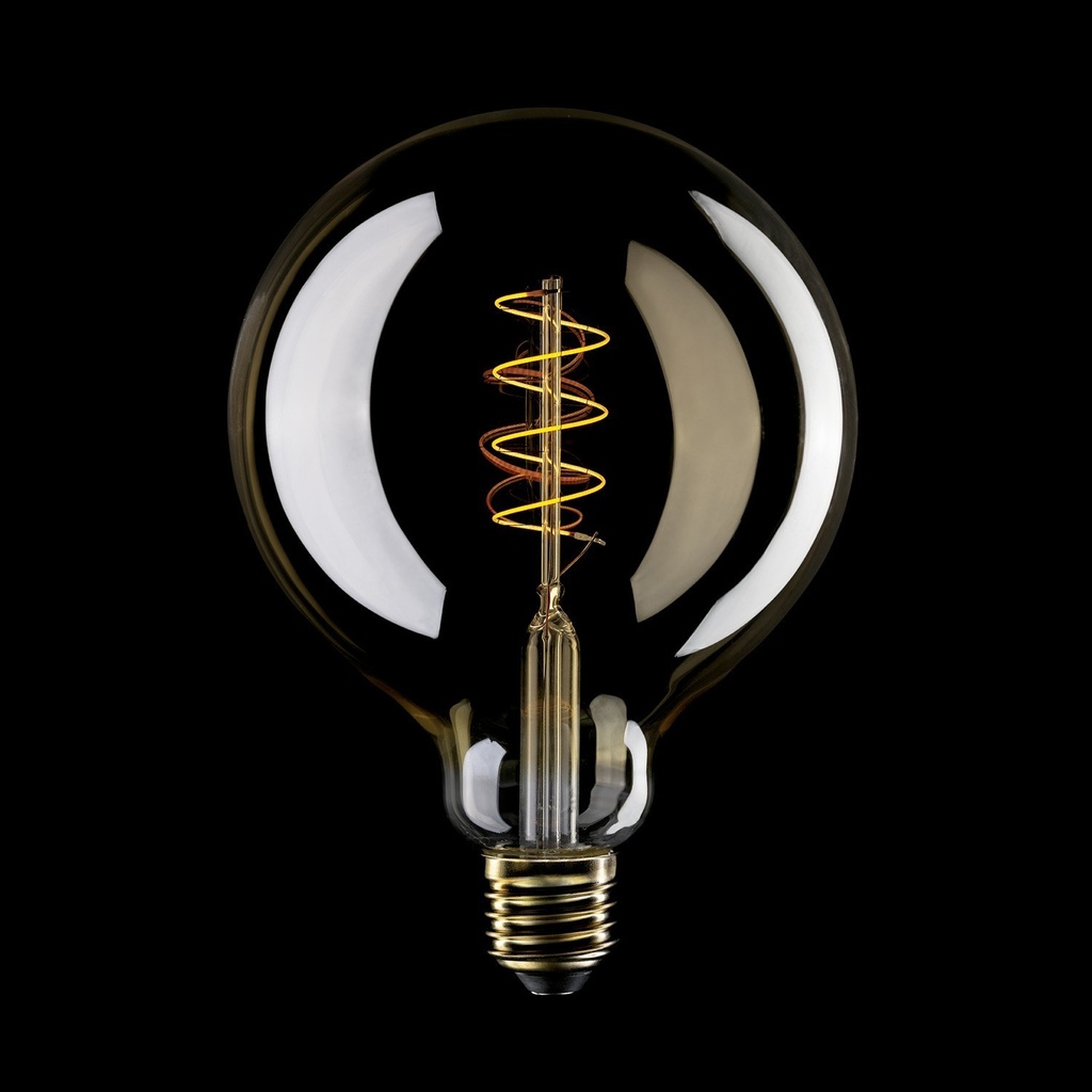 LED-Leuchtmittel Gold Carbon Line Spiralfaden Globe G125 4W 250Lm E27 1800K dimmbar – C07 – Foto 2
