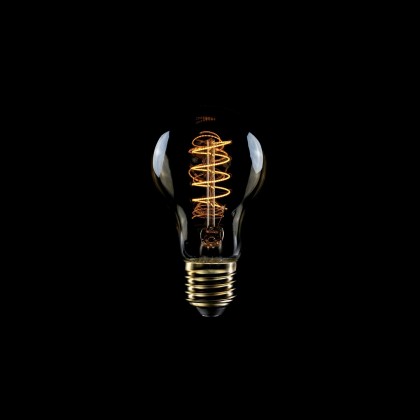 Lampadina LED Dorata Carbon Line filamento a spirale Goccia A60 4W 250Lm E27 1800K Dimmerabile - C03 – foto 2