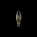 LED-Glühbirne Gold Carbon Line mit vertikalem Faden, Kerze C35 3,5 W 300 Lm E14 2700K dimmbar - C51 – Foto 2